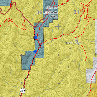 Colorado GMU 11 Topographic Hunting Map Preview 3