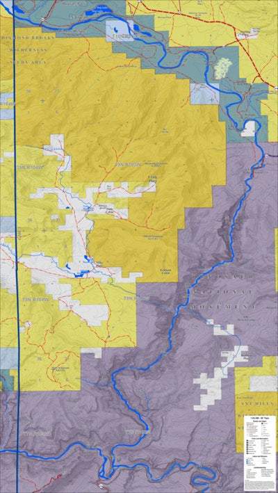 Colorado GMU 1 Topographic Hunting Map Preview 1