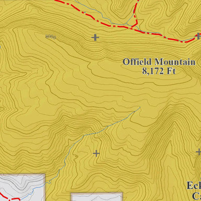 Colorado GMU 1 Topographic Hunting Map Preview 2