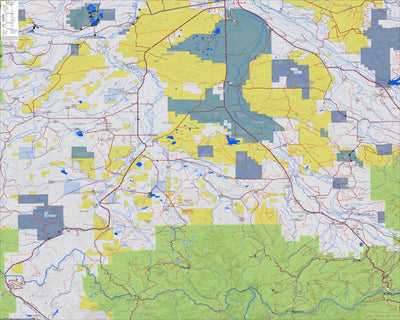 Colorado GMU 17 Topographic Hunting Map Preview 1