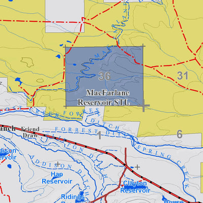 Colorado GMU 17 Topographic Hunting Map Preview 2