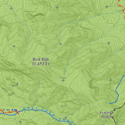 Colorado GMU 17 Topographic Hunting Map Preview 3