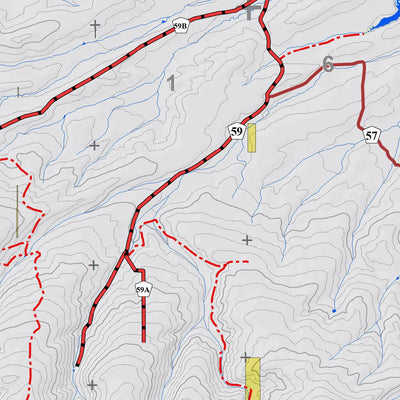 Colorado GMU 13 Topographic Hunting Map Preview 2