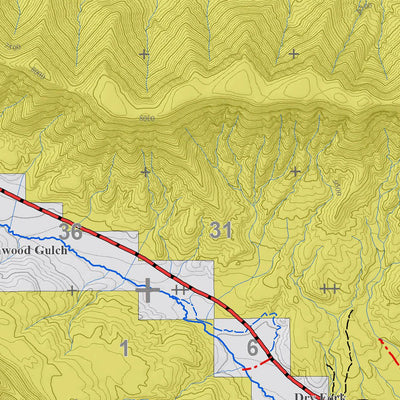 Colorado GMU 31 Topographic Hunting Map Preview 2