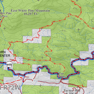 Colorado GMU 19 Topographic Hunting Map Preview 2