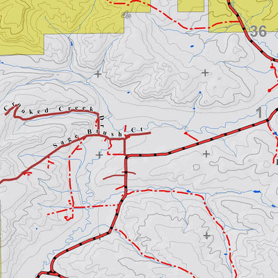 Colorado GMU 301 Topographic Hunting Map Preview 2