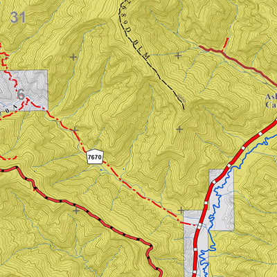 Colorado GMU 30 Topographic Hunting Map Preview 3