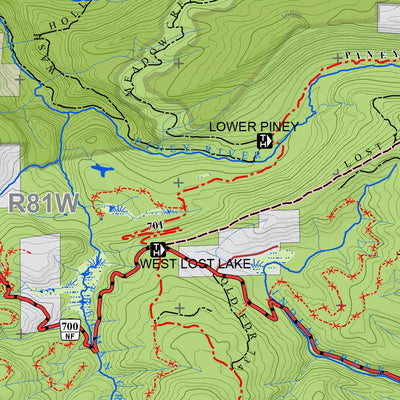 Colorado GMU 36 Topographic Hunting Map Preview 2