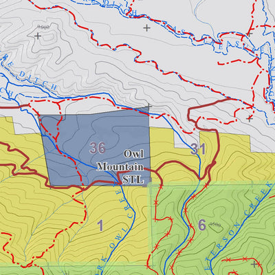 Colorado GMU 171 Topographic Hunting Map Preview 2