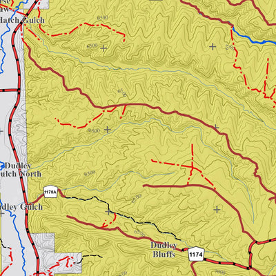 Colorado GMU 22 Topographic Hunting Map Preview 2