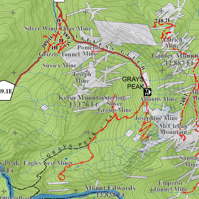 Colorado GMU 39 Topographic Hunting Map Preview 3