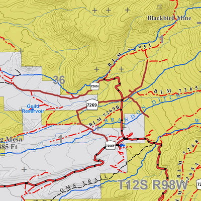 Colorado GMU 41 Topographic Hunting Map Preview 2