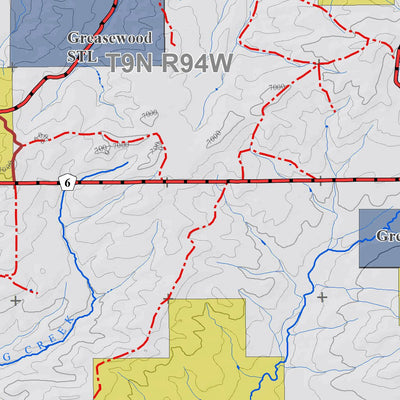 Colorado GMU 3 Topographic Hunting Map Preview 2