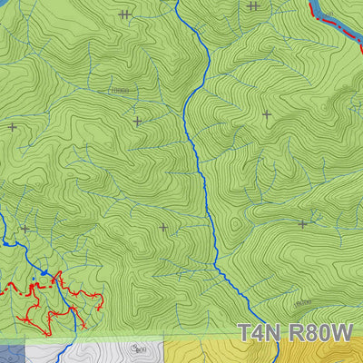 Colorado GMU 181 Topographic Hunting Map Preview 3