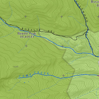 Colorado GMU 46 Topographic Hunting Map Preview 2