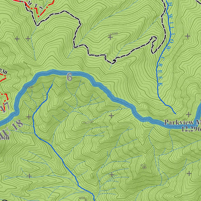 Colorado GMU 18 Topographic Hunting Map Preview 3