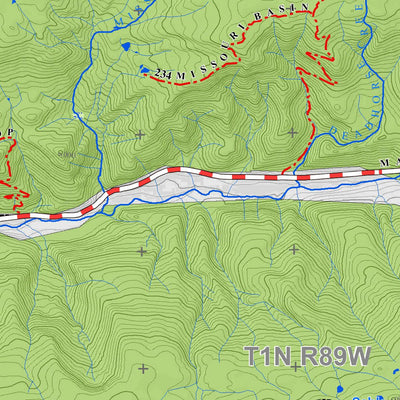 Colorado GMU 24 Topographic Hunting Map Preview 3