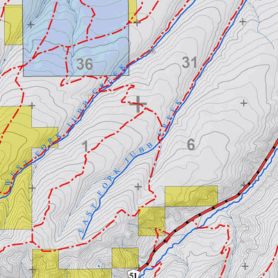 Colorado GMU 211 Topographic Hunting Map Preview 2