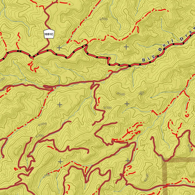 Colorado GMU 21 Topographic Hunting Map Preview 2