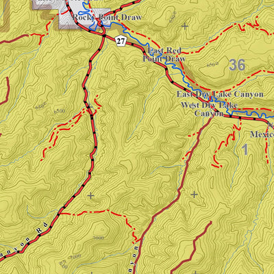 Colorado GMU 21 Topographic Hunting Map Preview 3