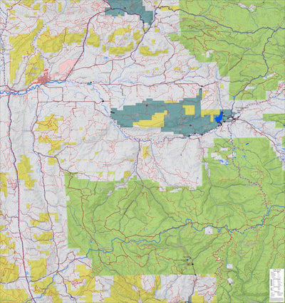 Colorado GMU 23 Topographic Hunting Map Preview 1