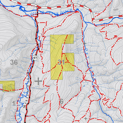 Colorado GMU 23 Topographic Hunting Map Preview 2