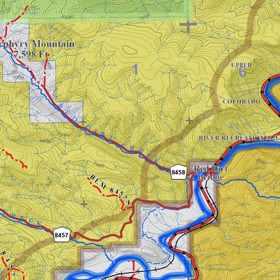 Colorado GMU 35 Topographic Hunting Map Preview 3