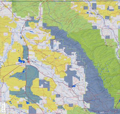 Colorado GMU 6 Topographic Hunting Map Preview 1