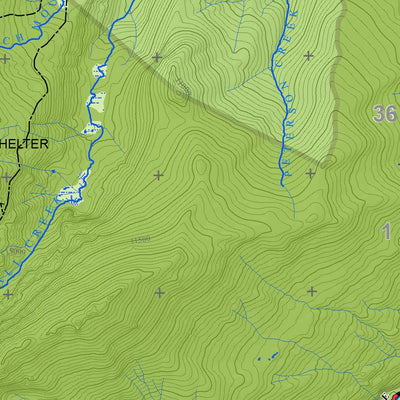 Colorado GMU 45 Topographic Hunting Map Preview 2