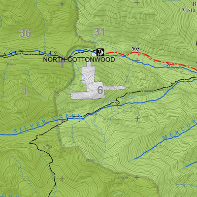 Colorado GMU 481 Topographic Hunting Map Preview 2