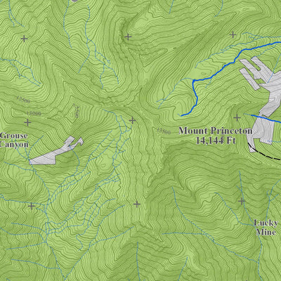 Colorado GMU 481 Topographic Hunting Map Preview 3