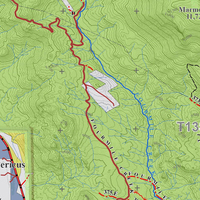 Colorado GMU 49 Topographic Hunting Map Preview 3