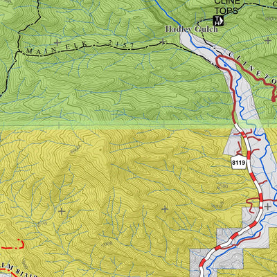 Colorado GMU 33 Topographic Hunting Map Preview 3