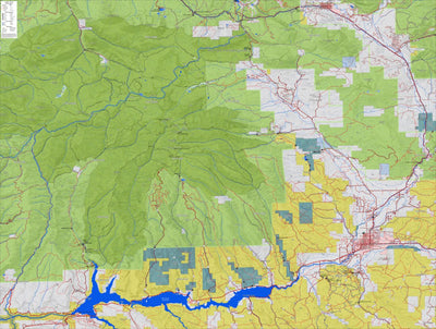 Colorado GMU 54 Topographic Hunting Map Preview 1