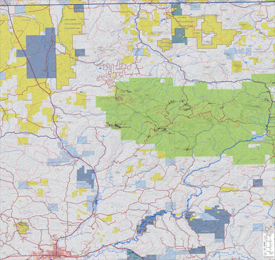 Colorado GMU 4 Topographic Hunting Map Preview 1