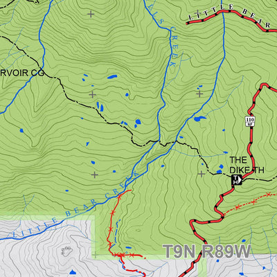 Colorado GMU 4 Topographic Hunting Map Preview 2