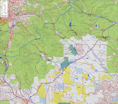 Colorado GMU 500 Topographic Hunting Map Preview 1