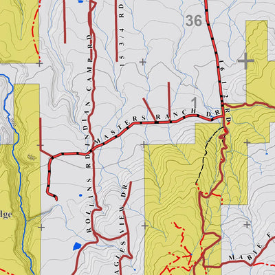 Colorado GMU 40 Topographic Hunting Map Preview 2