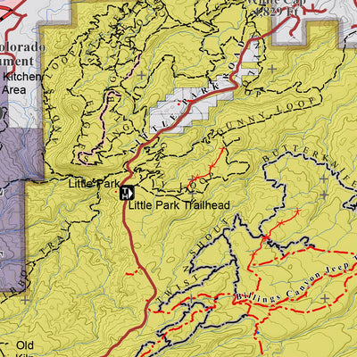 Colorado GMU 40 Topographic Hunting Map Preview 3