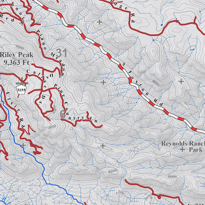 Colorado GMU 461 Topographic Hunting Map Preview 2