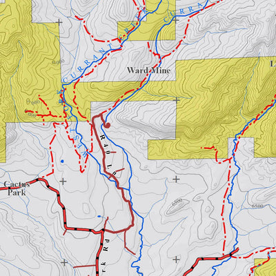 Colorado GMU 52 Topographic Hunting Map Preview 2