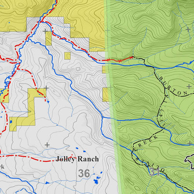 Colorado GMU 5 Topographic Hunting Map Preview 2