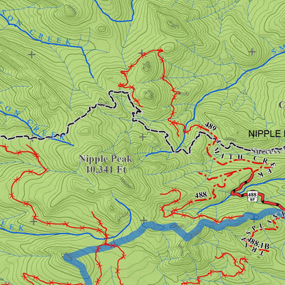 Colorado GMU 5 Topographic Hunting Map Preview 3