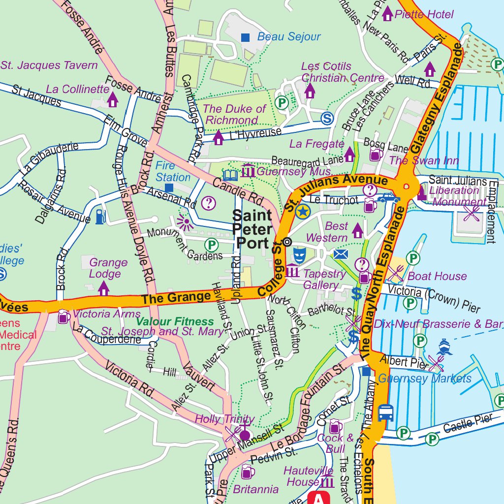 Guernsey 1 : 18,000 - ITMB Map by ITMB Publishing Ltd. | Avenza Maps