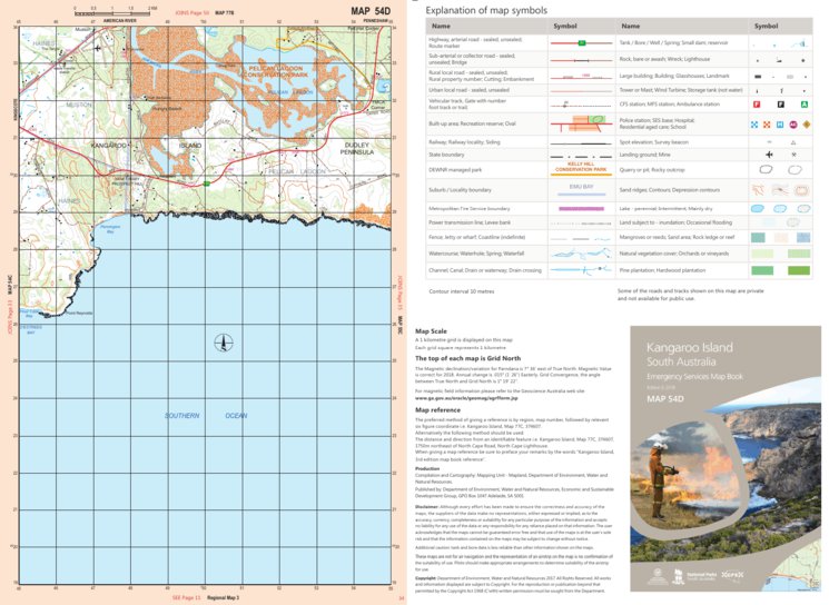 Kangaroo Island Map 54D by Mapland - Department for Environment and ...