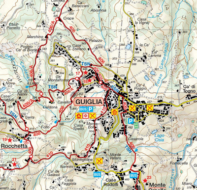 Carta Escursionistica di Guiglia Marano sul Panaro Zocca e Parco dei Sassi di Roccamalatina Preview 2