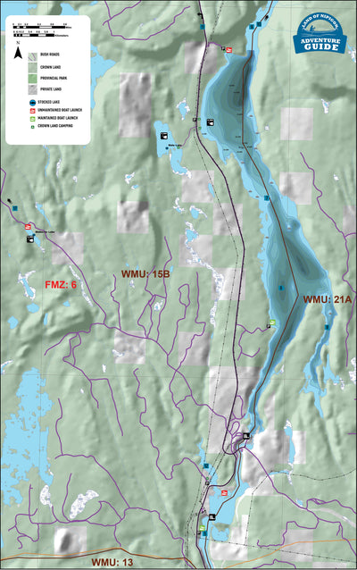 Jesse Lake Bathymetry and Fishing Map Preview 1