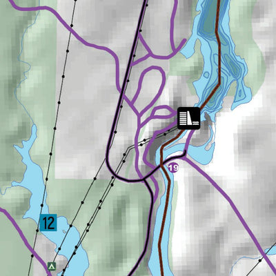 Jesse Lake Bathymetry and Fishing Map Preview 3