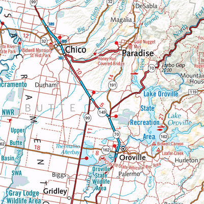 Northern California Recreation Map Preview 2