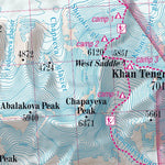 Inylchek Glacier, Khan Tengri 1:110 000 Preview 3